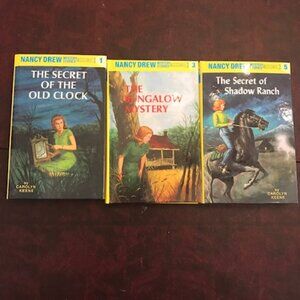 Nancy Drew set of 3 books, all hard cover, very good condition